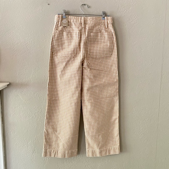 Madewell Slim Emmett Wide-Leg Pant in Gingham - Picture 7 of 8